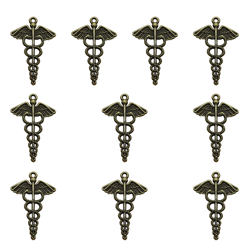 

10 Pcs Nursing Accessories Nurses DIY Pendant Charms Set Jewelry Making Pendants Alloy