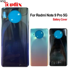 New For Xiaomi Redmi Note 9 Pro 5G Battery Cover Back Glass Panel Rear Housing For Note 9 Pro 5G Back Battery Cover Door