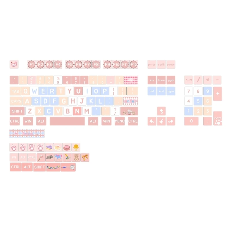 

XDA Keycaps 127Keys Colorful Highly Mechanical Keyboard Keycaps Replaces