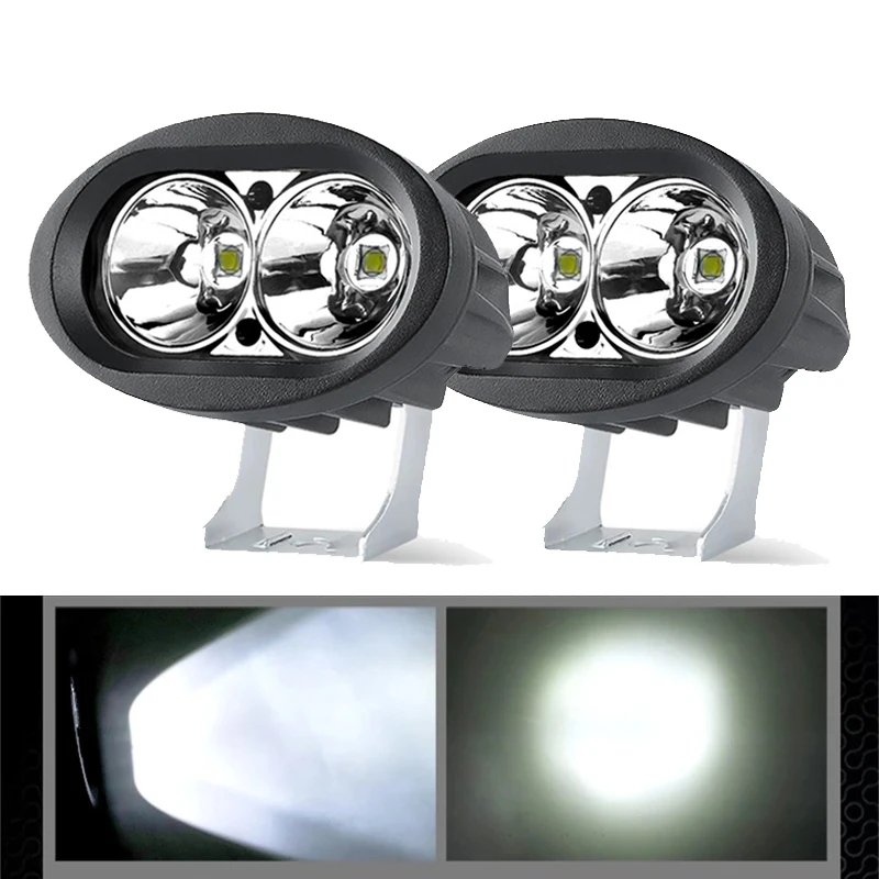 

LED Work Light Oval For Car Products 6500K 2000ML 20W Fog Lamps Auxiliary 12V 24V Spotlight For Car Off-road Vehicle Motorcycle