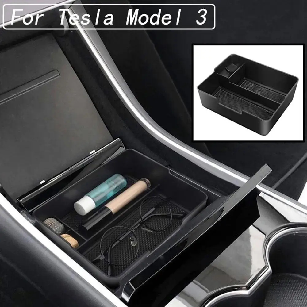 

Car Central Armrest Box for Tesla Model 3 2017 2018 2019 2020 Storage Box Non-Slip Stowing Tidying Glove Box Auto Accessories