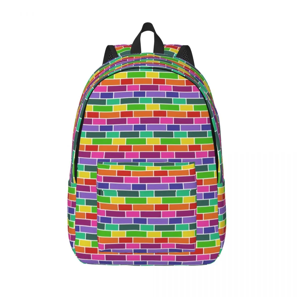 

Мужской рюкзак в стиле ретро с модным принтом, неоновый рюкзак с геометрическим узором, полиэстер, веселые школьные сумки для тренировок, цветной рюкзак