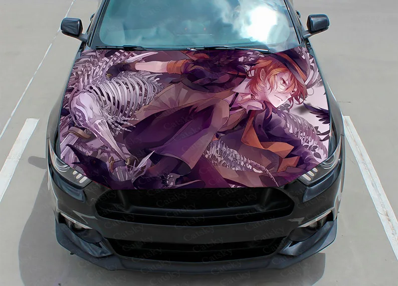 

Bungo Stray Dog Car Decal Graphics Vinyl decal Cover Pattern Packaging Decal custom DIY design hood engine Decal Stickers