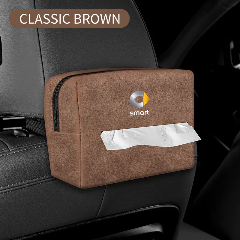 

Автомобильная замшевая тканевая сумка, защитный чехол для Smart two 451 450 452 453 454, заднее сиденье автомобиля, тканевая коробка, аксессуары для интерьера