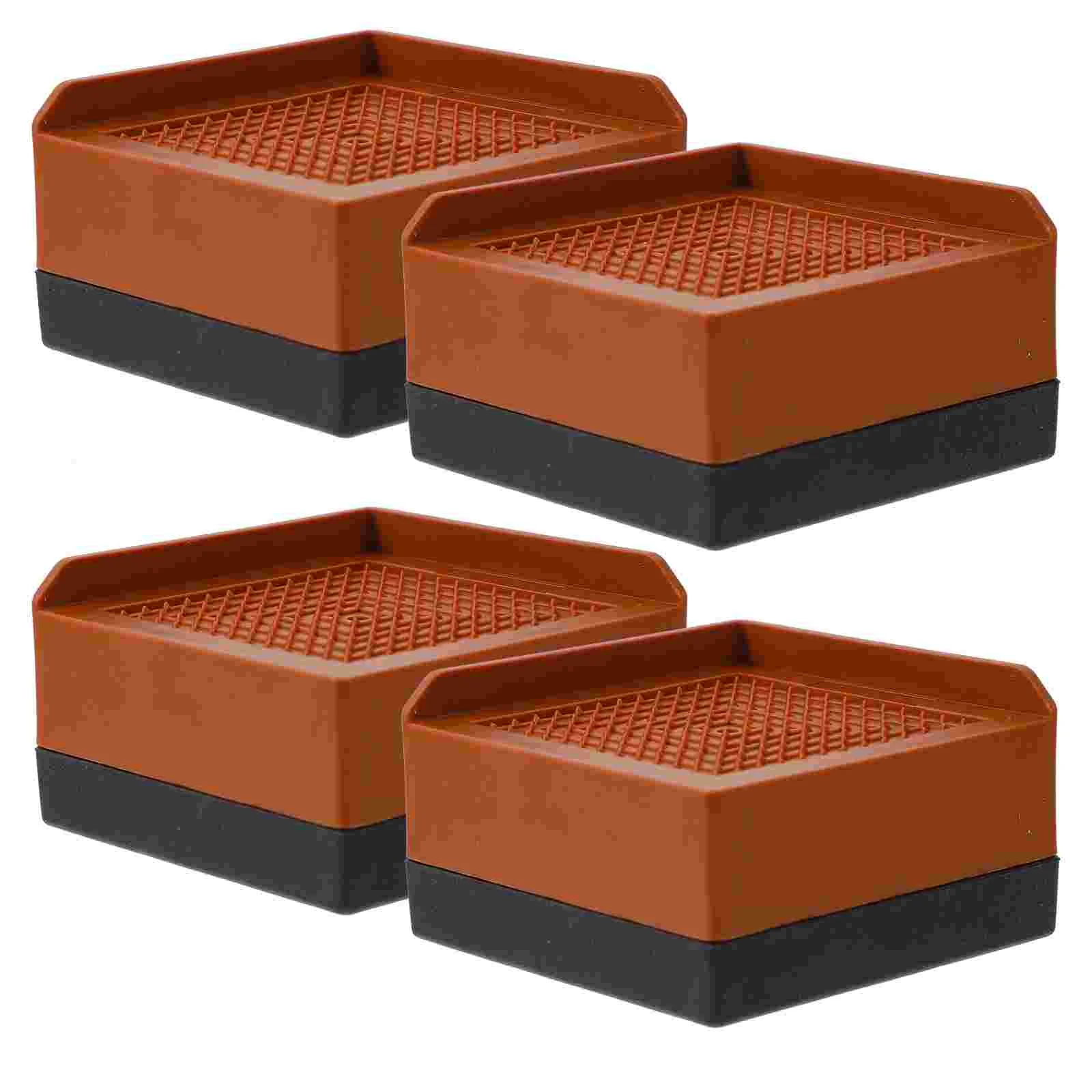 

4 Pcs Office Desk Table Leg Risers Bed Raisers Blocks Lifting Heavy Duty Furniture Chair Couch