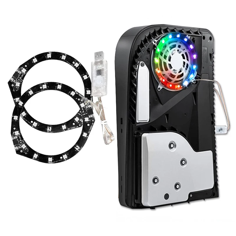 

Atmosphere Light 5V 8-Color RGB Bluetooth-compatible 4.0 APP USB Game Console Accessories Decoration for PS5 Remote Controller