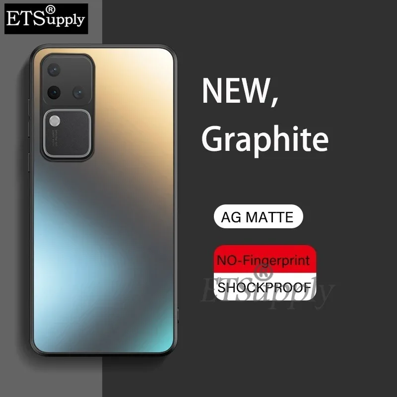 Противоударный чехол для VIVO S16 S17 S18 Pro T2 S17E Роскошный силиконовый матовый AG Задняя