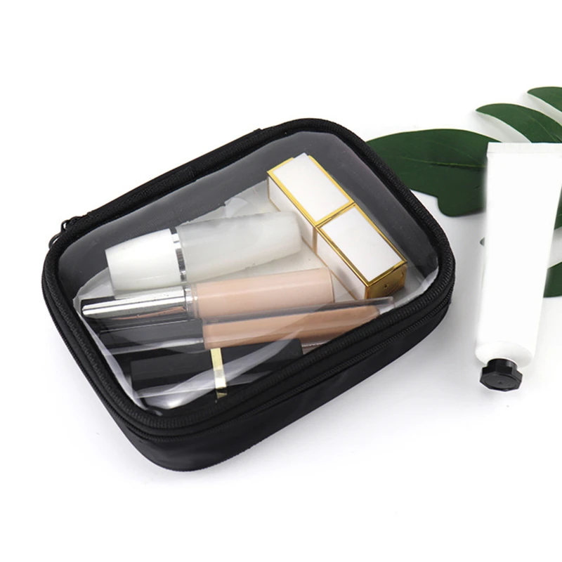 

Новинка 2023, модная прозрачная сумочка для туалетных принадлежностей, Женская портативная дорожная косметичка на молнии, сумочка для туалет...