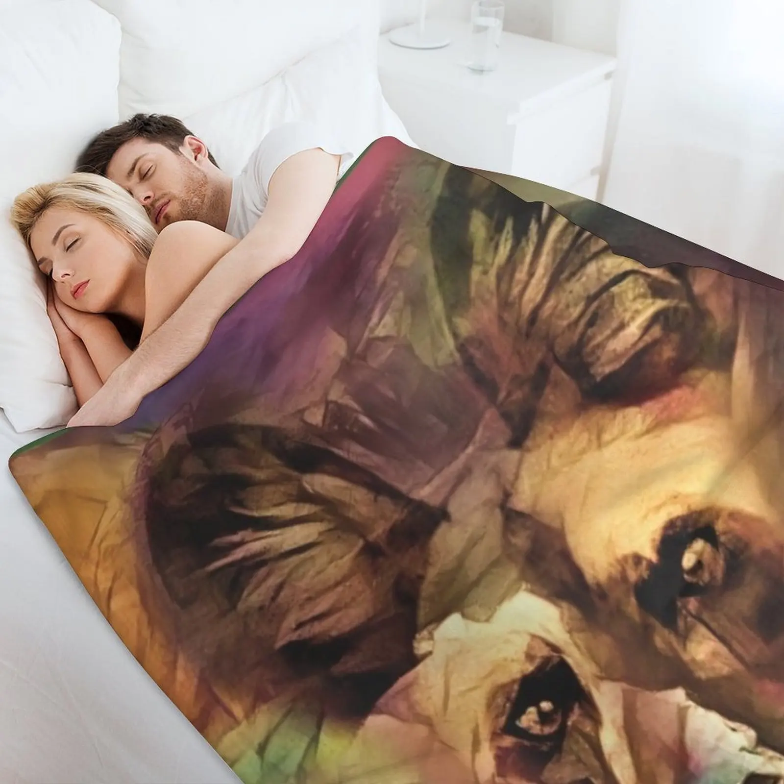 Одеяло для африканской дикой собаки утяжеленные тонкие волосы