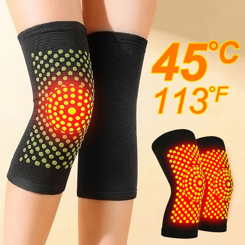 

New Winter Self Heating Knee Sleeve Tourmaline Brace Support Far Infrared Keep Warm Knee Warmer Self-heating Knee Pads