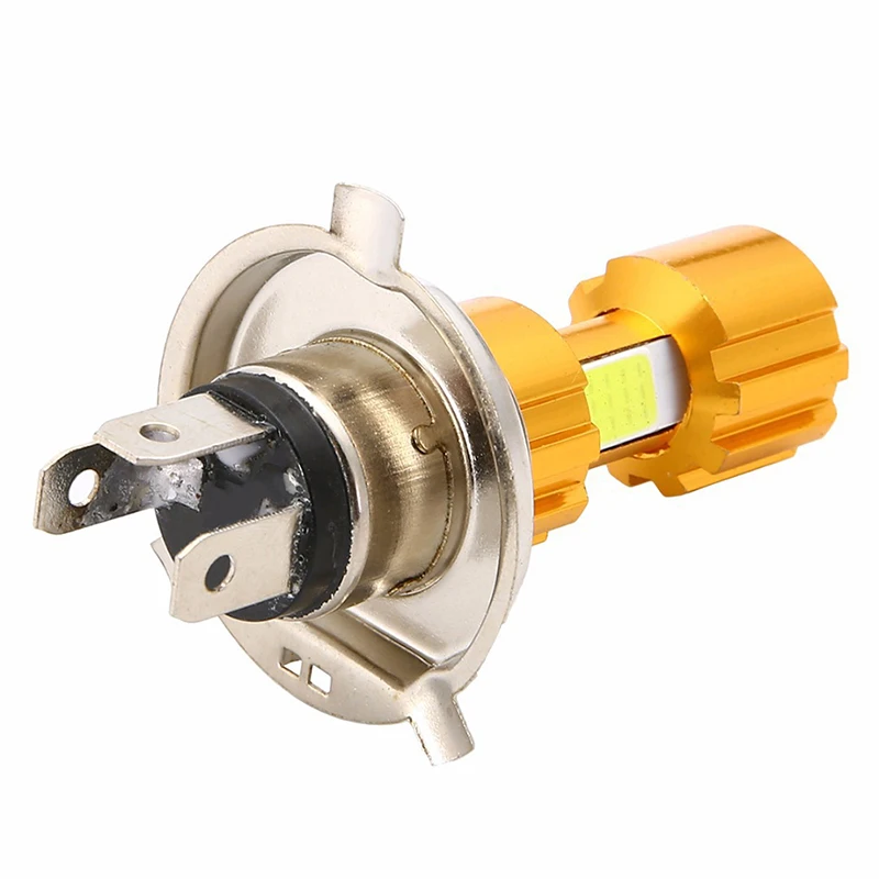 

H4/H6 8W LED 3 COB Motorcycle Headlight Bulb 6000K Beam Light Motorcyle
