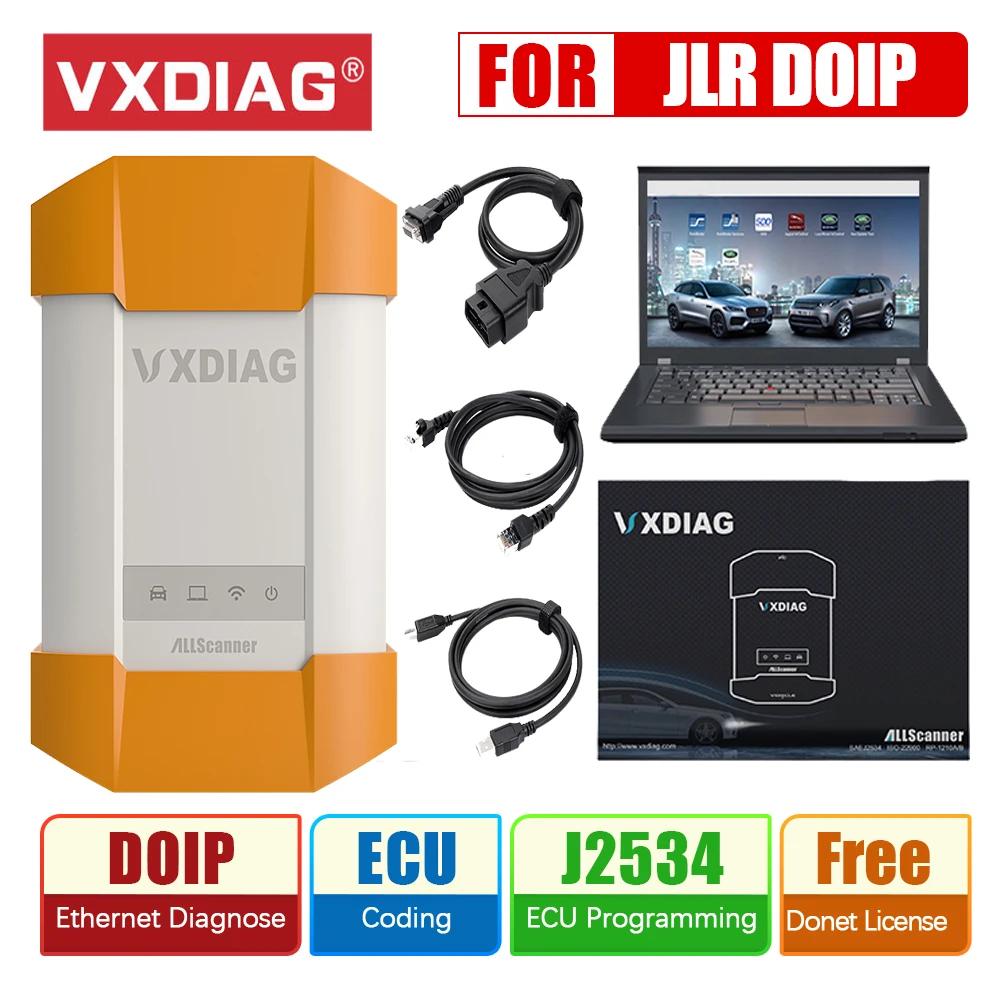 

VXDIAG Allscanner для JLR SDD OBD2 полная система диагностики инструменты DOIP сканер автомобильный OBD2 считыватель кодов для JLR pathfinder