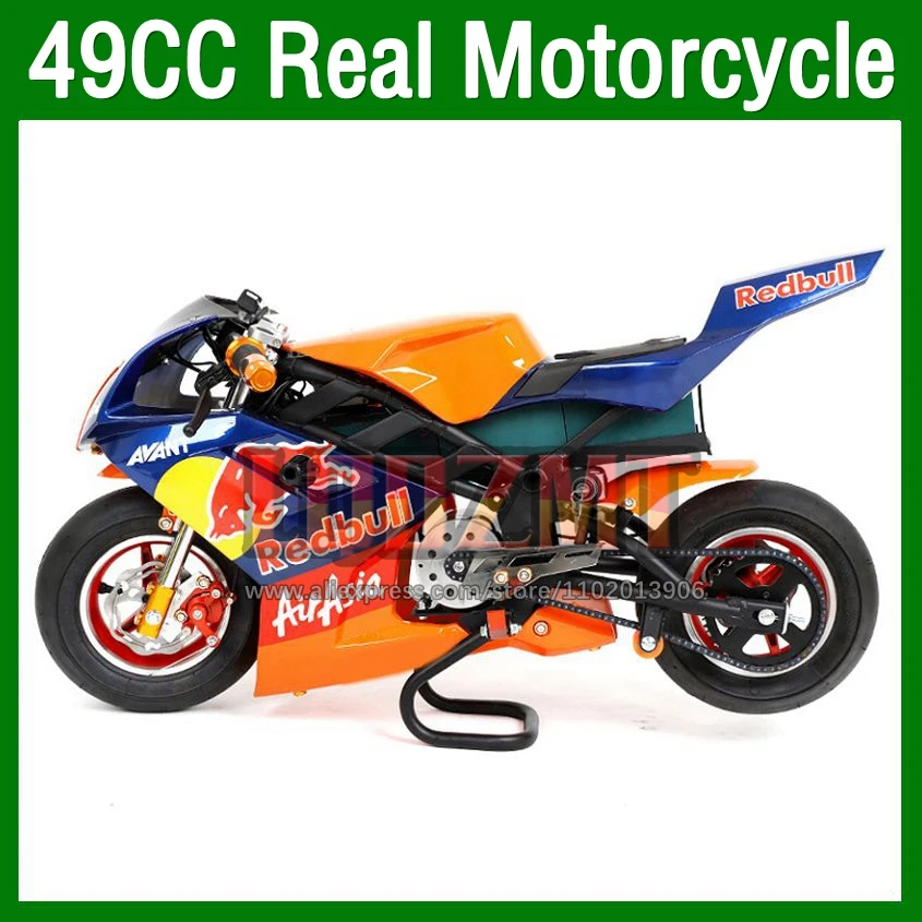 ATV off-road Superbike Mini Motorcycle 2-Stroke 49CC Mountain Gasoline Scooter Small Buggy Motor Bikes Aldult Racing Motorbike