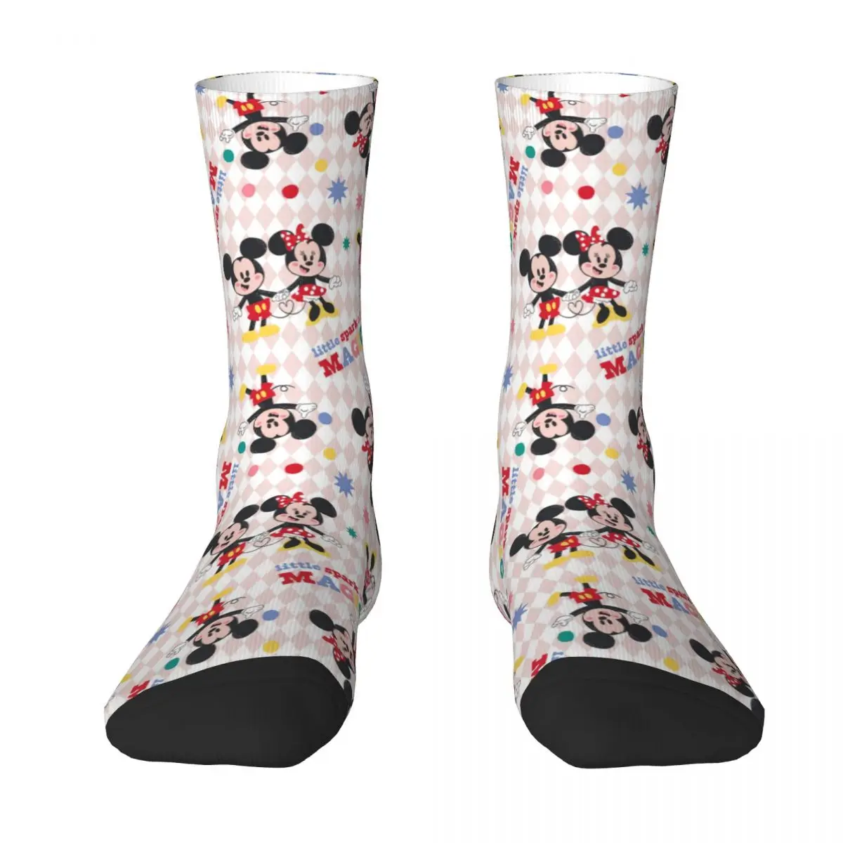 

New Men's Socks Crazy Disney Character Nursery Mickey Mouse Minnie Sock Polyester Sport Women's Sock Spring Summer Autumn Winter