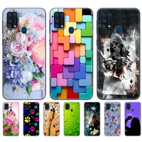 for samsung m31 case 6 4 inch soft silicon tpu back phone cover for samsung galaxy m31 sm m315fzbvser m315 protective bumper bag