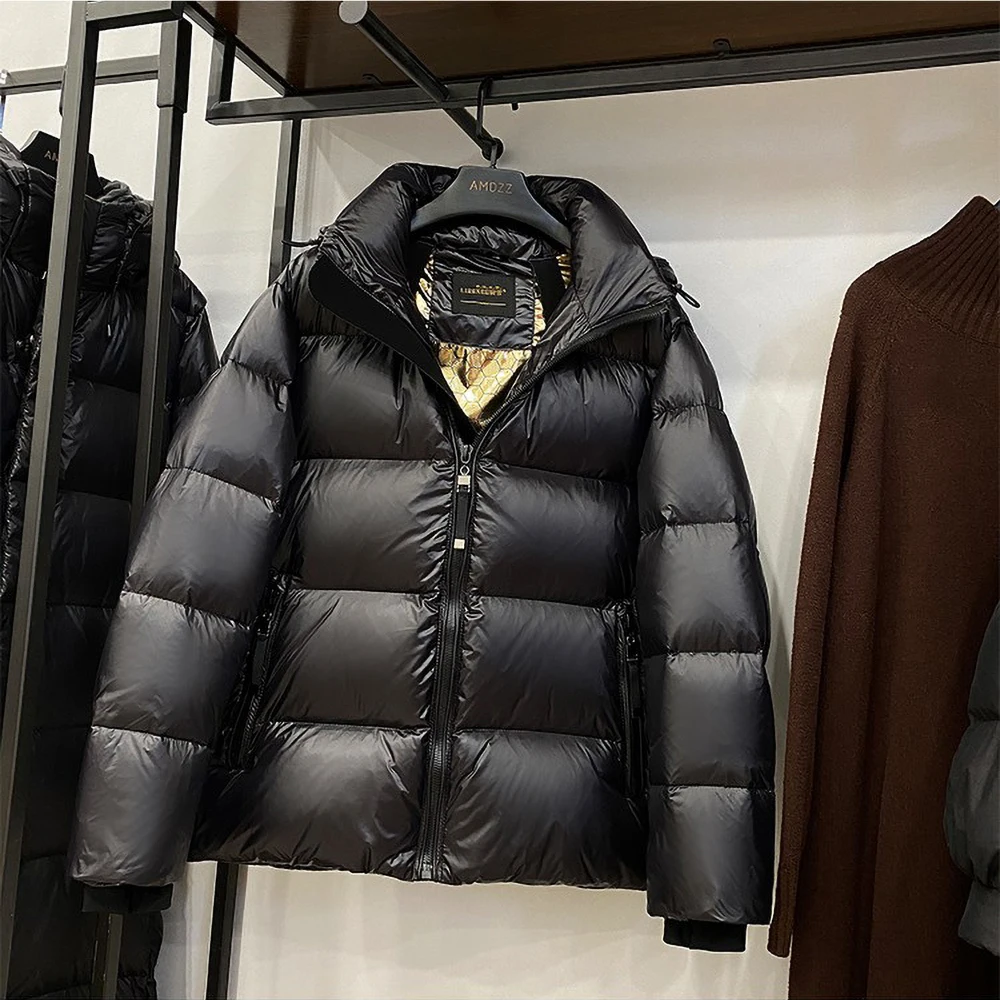 Женский ветрозащитный пуховик утепленная короткая парка с капюшоном Осень-зима