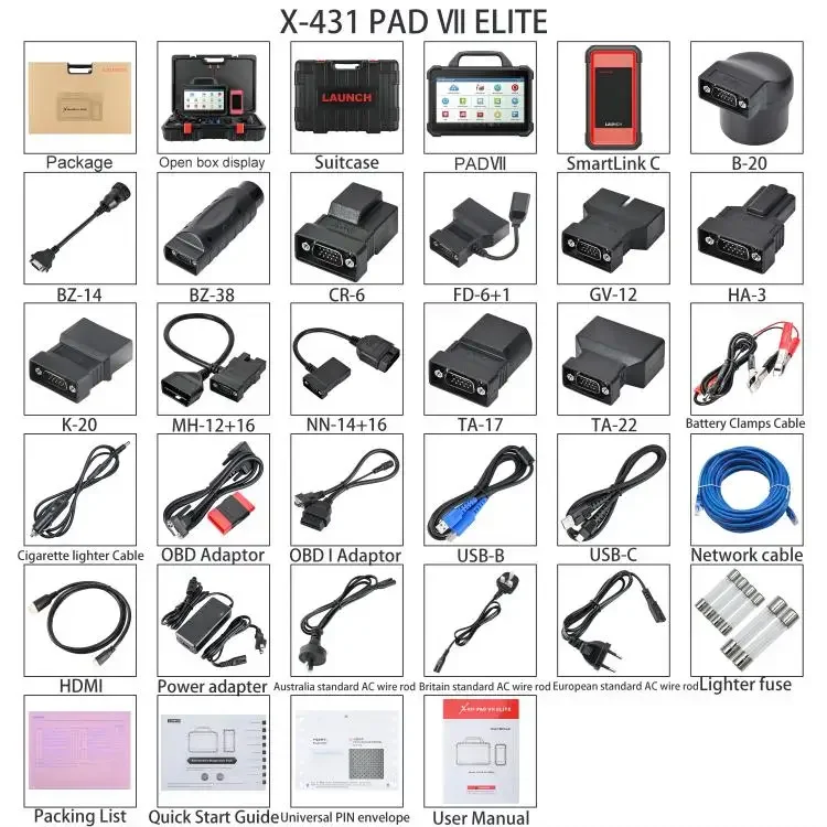 Программатор ЭБУ x431 PAD VII ELITE сканирующий инструмент для компьютера 431