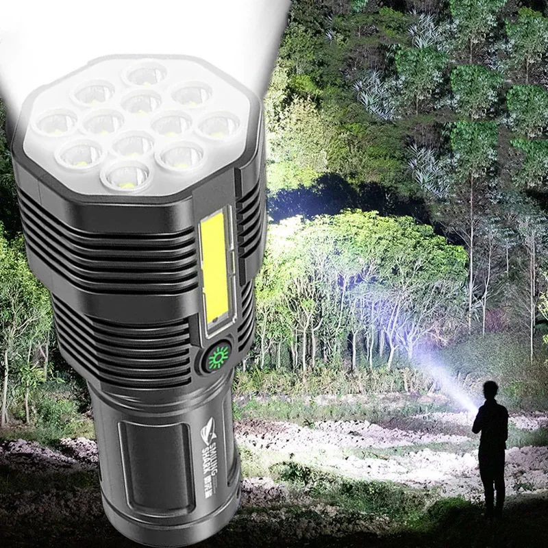Powerful Led Flashlight Tactical Flashlight Led Usb Charging Multiple Modes Waterproof Light Super Light Outdoor Camping Fishing