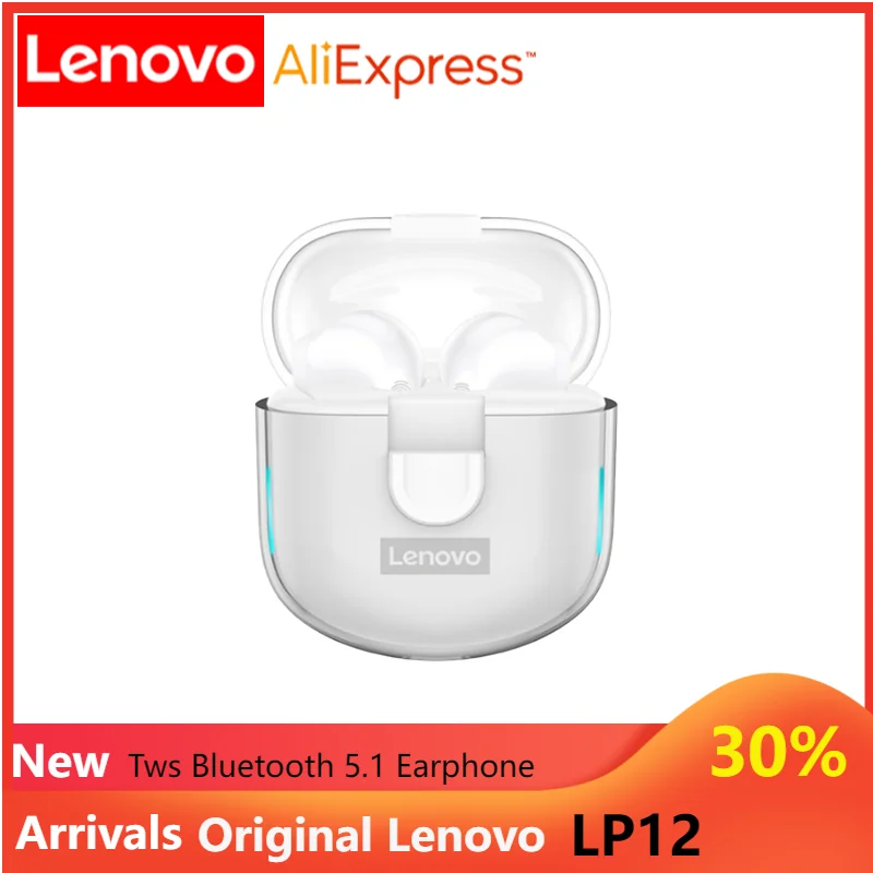 

Original Lenovo LP12 TWS Bluetooth 5.1 Earphone Wireless Headphone Noise Reduction Gaming Headset Touch Control Earbuds with Mic