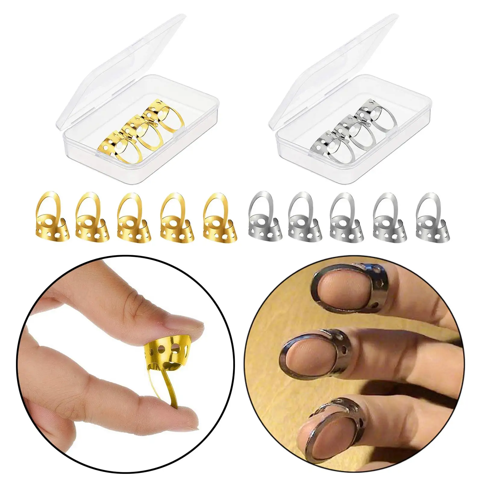 

8/Set Finger Picks Electric Guitars Fingerpicks Plectrums