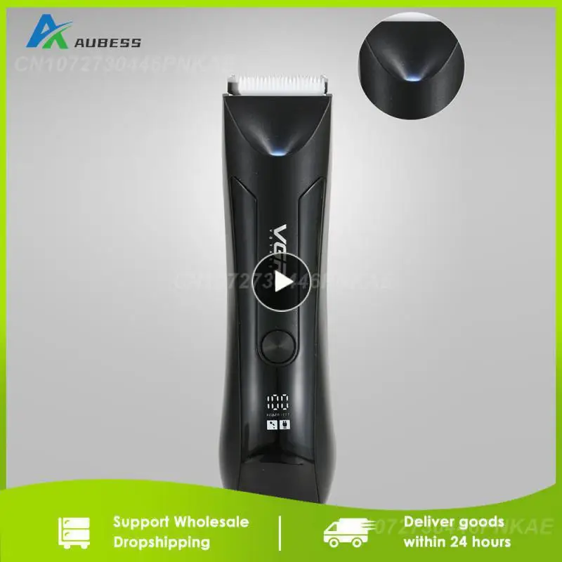 

1~4PCS Waterproof Groin Body Pubic Beard Hair Trimmer for Men&Women Electric Ball Shaver & Body Groomer Rechargeable Ceramic