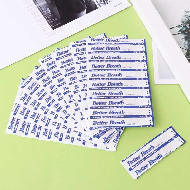 50 шт. полоски для носа лучше дышат против храпа пластырь здравоохранения Прямая