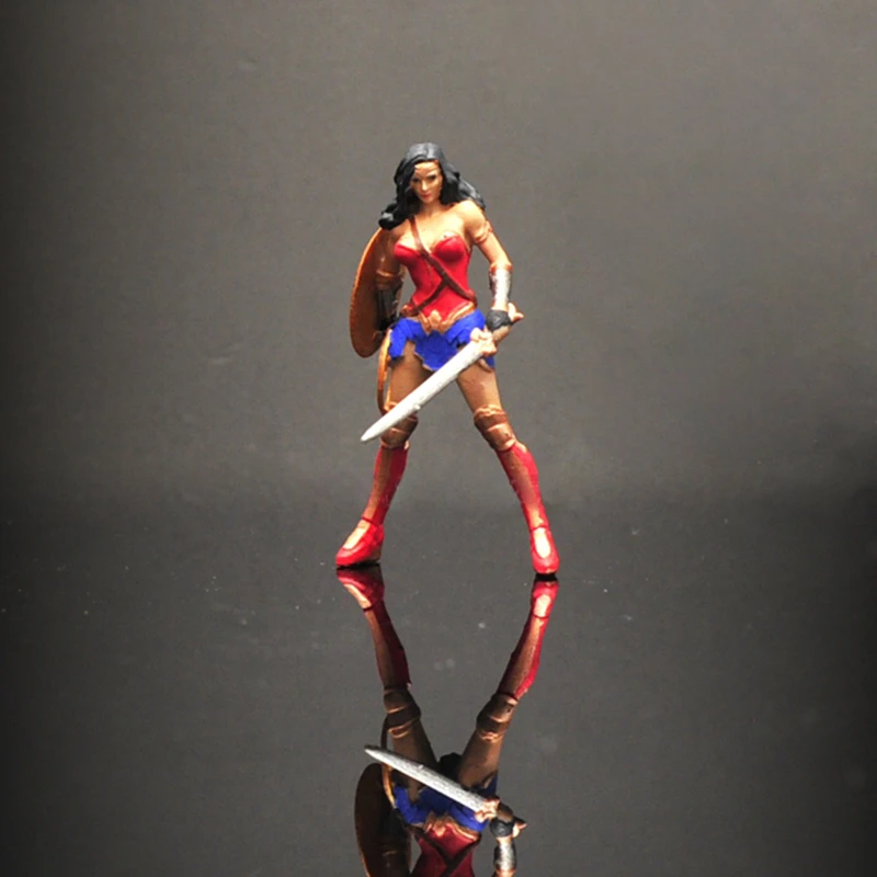 

1pcs 1:43 Scale Female Warrior Girl Figure Model Scene Display Accessories Resin Doll Toy Adult Fans Collectible