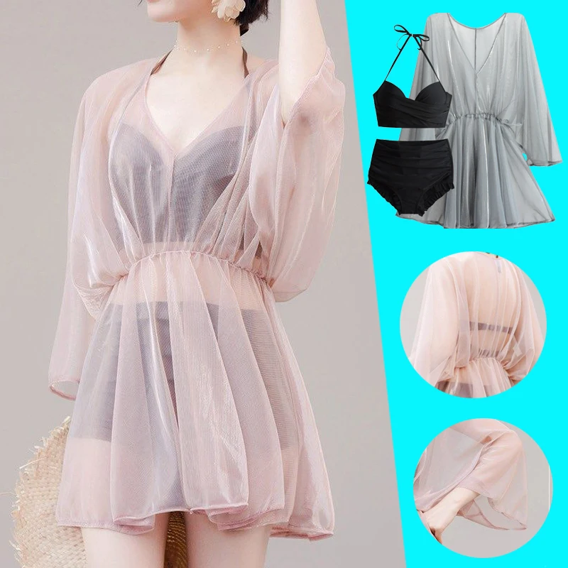 

Сексуальное бикини, костюм из трех предметов, женский купальник, пуш-ап, бюстгальтер, комплект бикини, купальник, чехол для живота, горячий в...