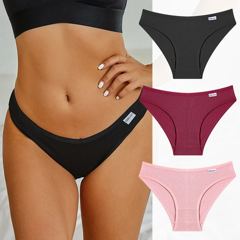 Cute Byte женские трусики из хлопка 3 шт.  M-XL