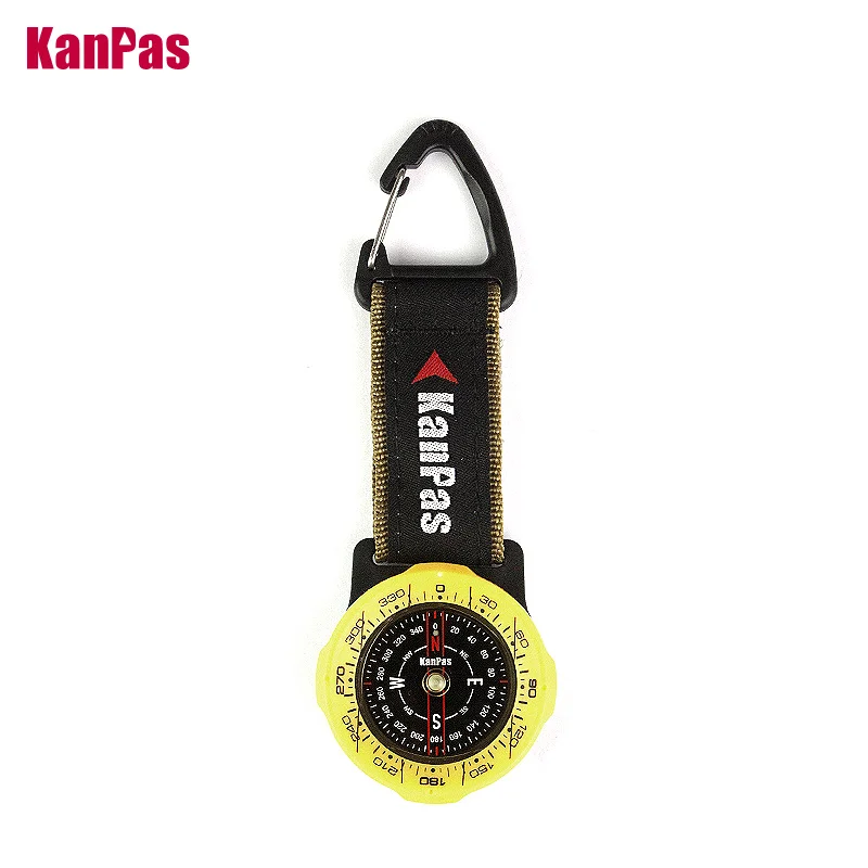 Kanpas Waterproof  Carabiner outdoor compass with luminous and 1-2-3system/Tourist compass / blue compass