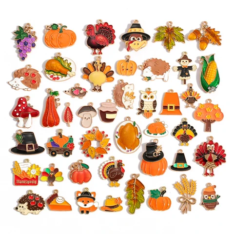 5 шт., подвески YuenZ, цинковый сплав, гриб, ёж, шишка