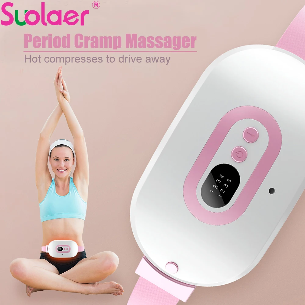 

Менструальный болеутоляющий Массажер для коррекции периода спамп тренажер для брюшной талии нагревательный массажный акупунктурный вибр...