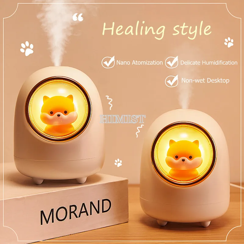 

350ML Portable Rechargeable Air Humidifier USB Wireless Aroma Diffuser Ultrasonic Cool Water Mist Maker with LED Lamp for Home