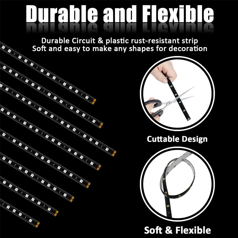 Гибкая атмосфера освещения салона автомобиля Hamy Brand 30 см светодиодные ленты в