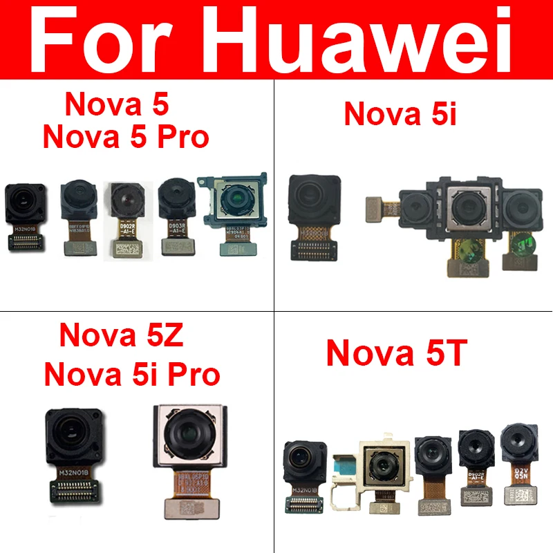 

Rear Front Camera Flex Cale For Huawei Nova 5 5i 5Pro 5iPro 5Z 5T Front Back Big Camera Facing Small Camera Ribbon Replacement