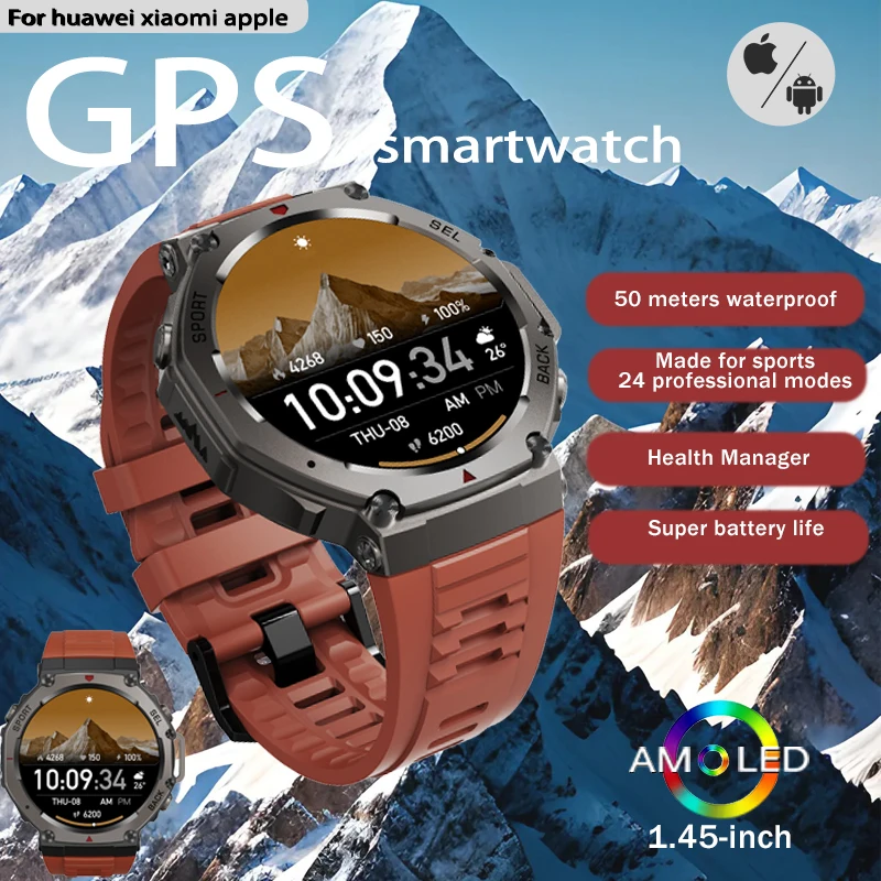 T-Rex 3 GPS Смарт-часы 5 АТМ Водонепроницаемые Встроенный двухдиапазонный компас GNSS