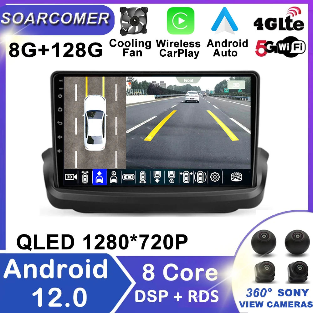 

Автомагнитола 2 Din на Android 12 для Subaru Forester 5 2018-2021, мультимедийный видеоплеер, навигация, стерео, GPS, Carplay, DVD