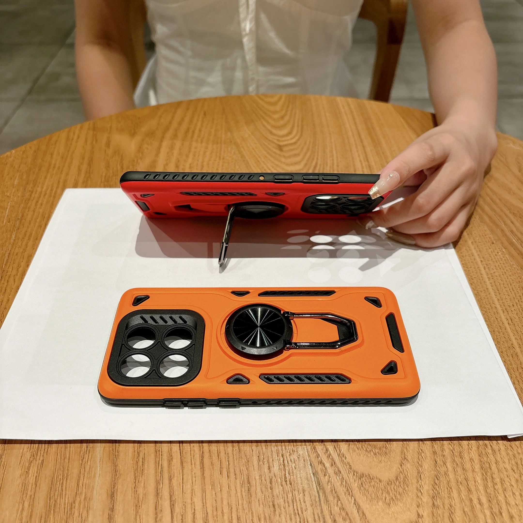 Фото Противоударный чехол для телефона с кольцом-держателем для Xiaomi 17T Pro 17T, износостойкий, с защитой камеры, удобной ручкой и тонким корпусом №5
