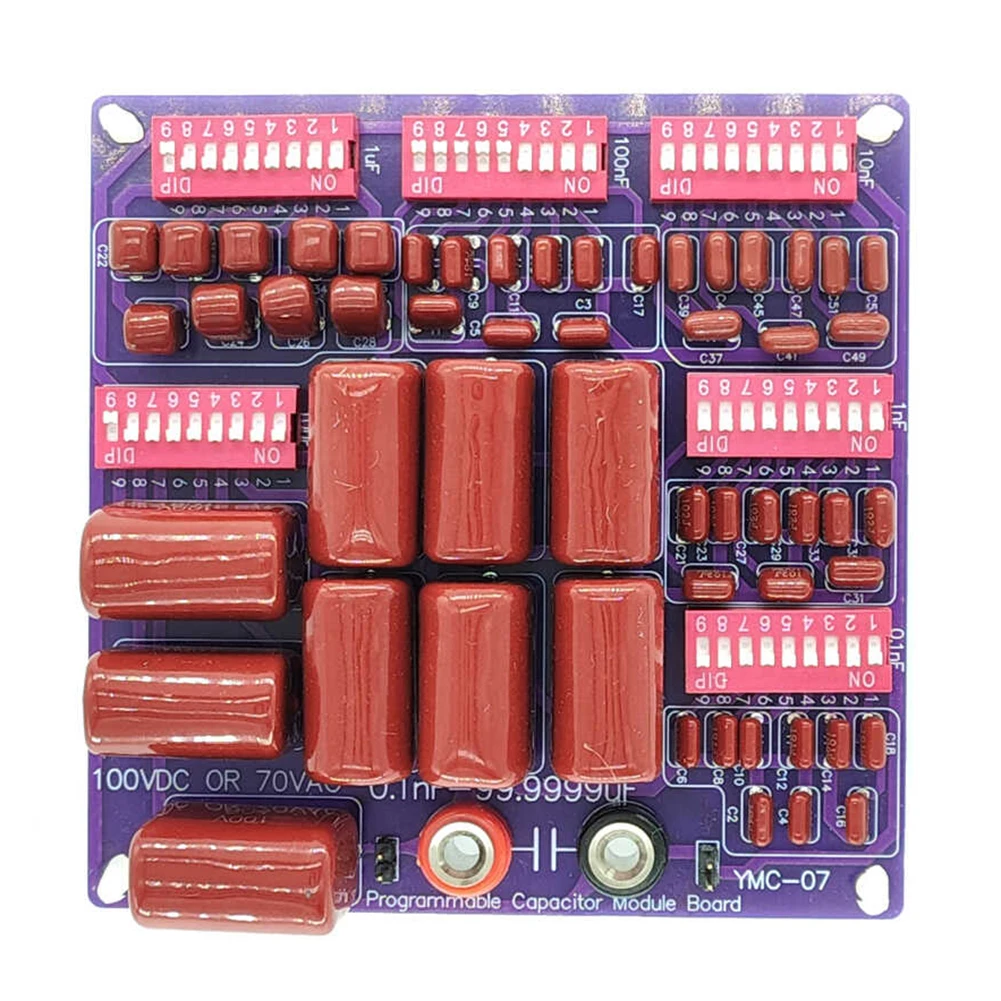 

1 шт., программируемая емкостная пластина с шестизначным декодом, шаговая из 0,1Nf до 99,9999Uf, конденсаторная плата для импульсного источника питания