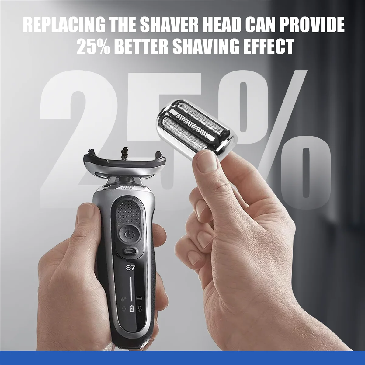 73S Shaver Foil &amp Cutter Replacement Part for Braun Series 7 7020S 7025S 7085Cc 7027Cs 7071Cc 7075Cc