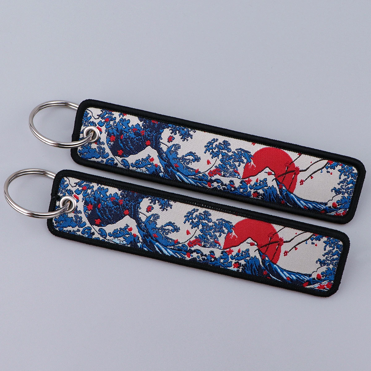 Брелок с художественной росписью японских волн для автомобилей рюкзак держатели