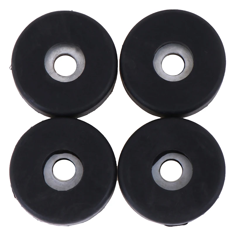 4 Pieces Black Universal Tape Rubber Pad Feet Bumper Washer Outer Diameter: 30Mm Holes Diameter:6Mm Heigh:10Mm