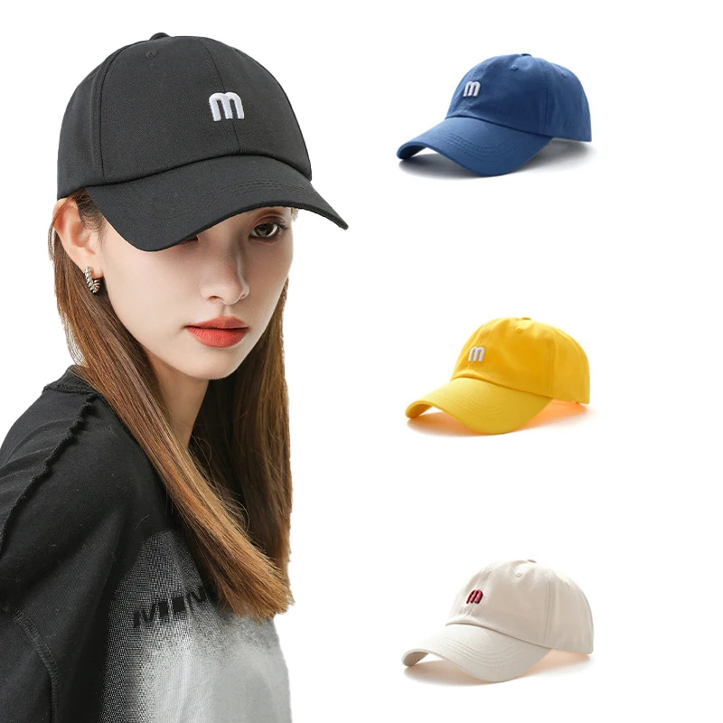 Embroidered M Adult Couples Baseball Cap Outdoor Sports Adjustable Breathable Duck Tongue Hat Women's Cap L 58-62CM