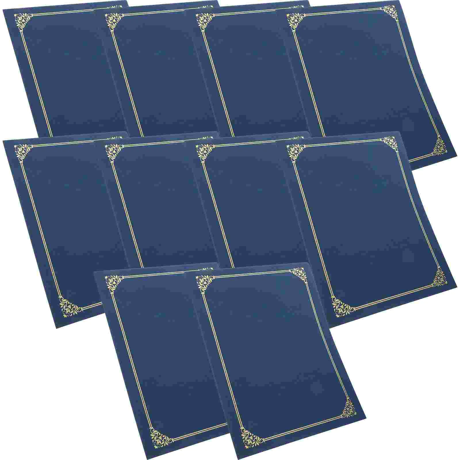 10 шт. бумажная обложка для сертификата держатель документов папка презентаций