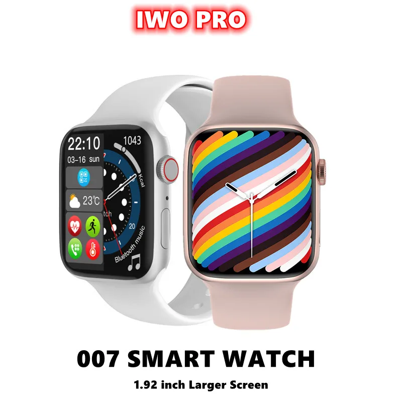 

New 007 Smart Watch 1.92 inch Bluetooth Sleep Heart Rate Monitor Watch Women Men Sports Music Watch PK iwo 14 Series 7 W17 W27