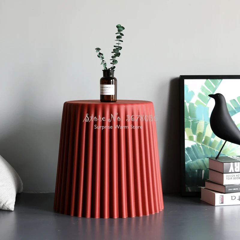 

Немнущийся пластиковый журнальный столик для гостиной, прикроватный столик, маленькая круглая спальня, креативный вспомогательный боково...