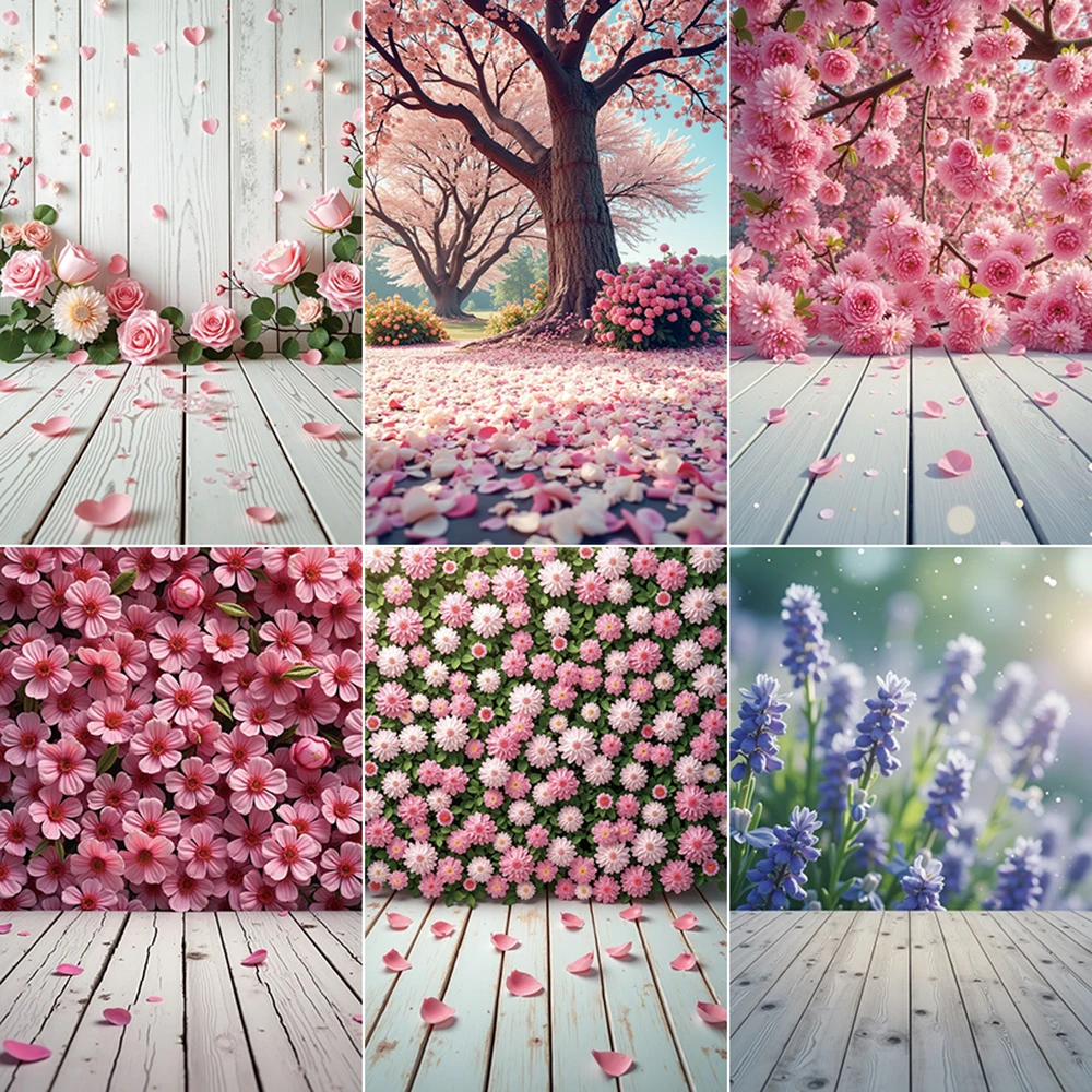 Фон для фотосъемки с цветочным принтом