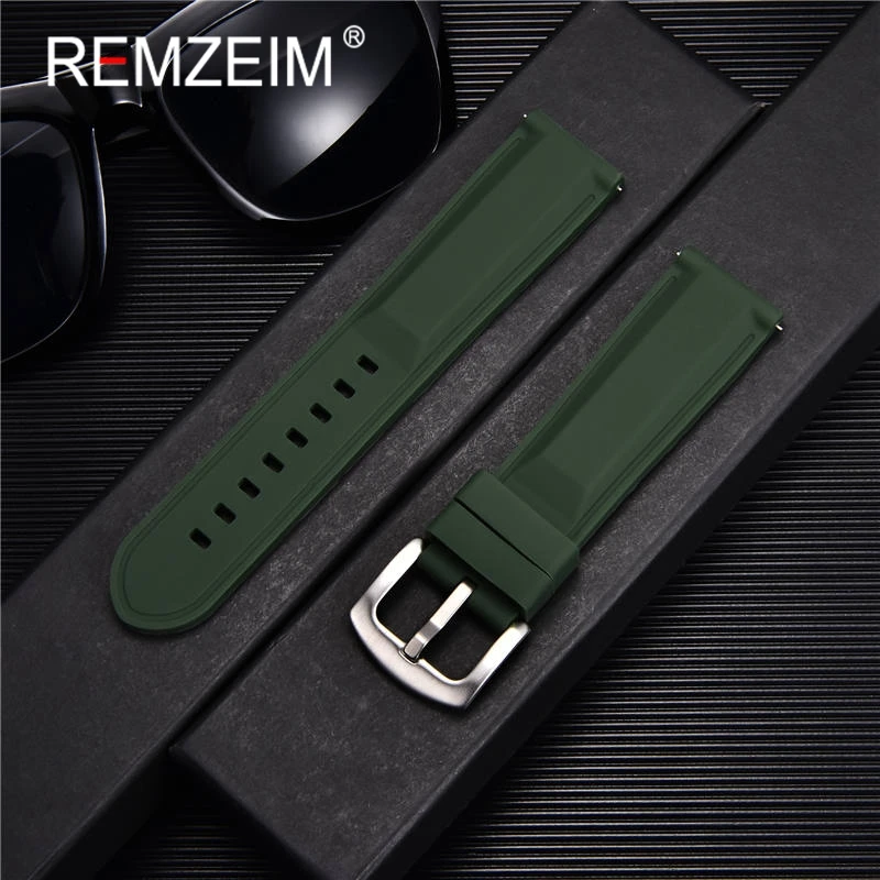 

18mm 20mm 22mm 24mm Silicone Watch Band for Huawei Watch GT 2 46mm Sport Strap Watchband for Samsung Galaxy Watch 46mm Gear S3