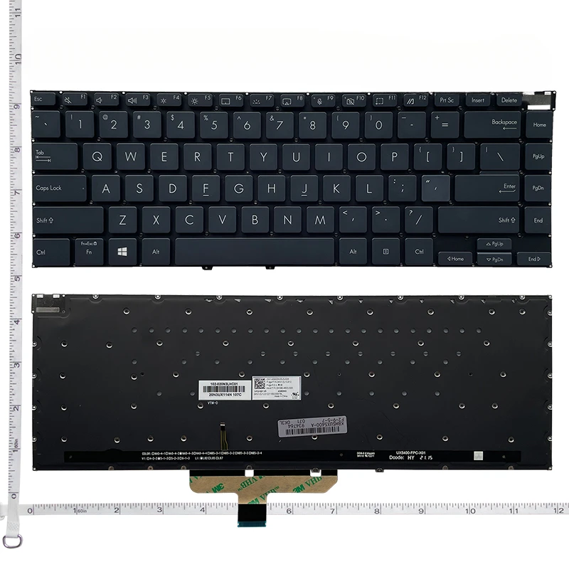 Клавиатура для ноутбука HC США ASUS Zenbook 14X UX5400ZB UX5400ZF UX5400E UX5400EA UX5400EAG UX5400EG UX5401Z UX5401E UM5401 UM5401QA (art.: 3920d455fc758) - 3920d455fc758