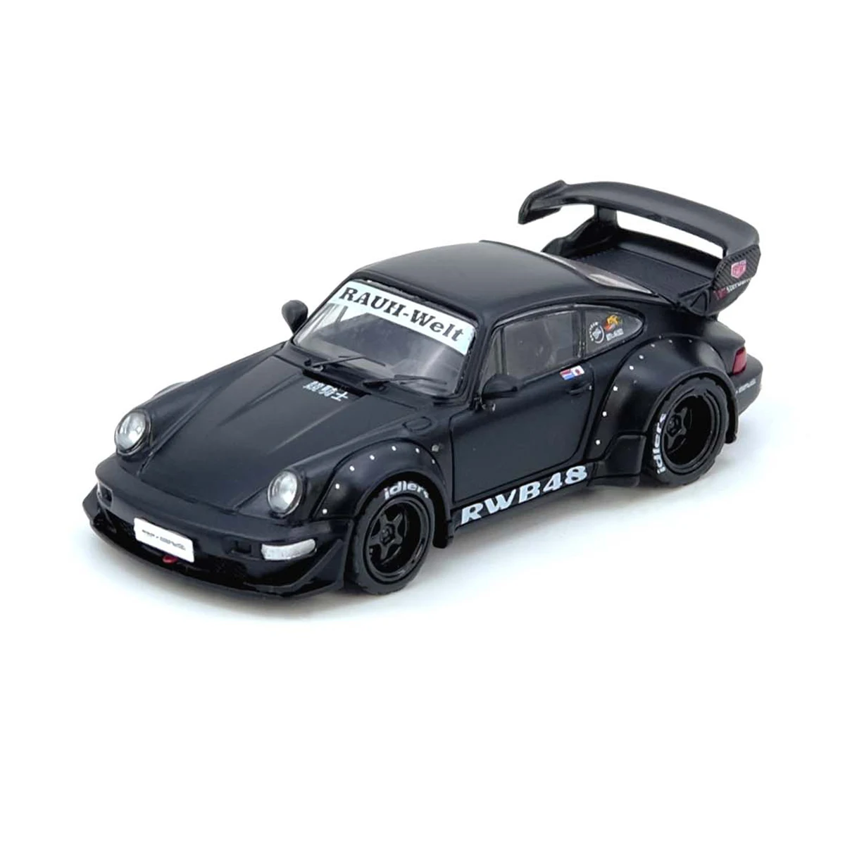 INNO64 1:64 Porsche 911 RWB 964 Rauh-Welt черная модель автомобиля из литого металла в наличии, готова к отправке (art.: 3920d28caed65) - 3920d28caed65